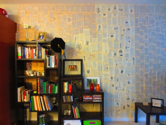 DIY Book Pages Wallpaper 